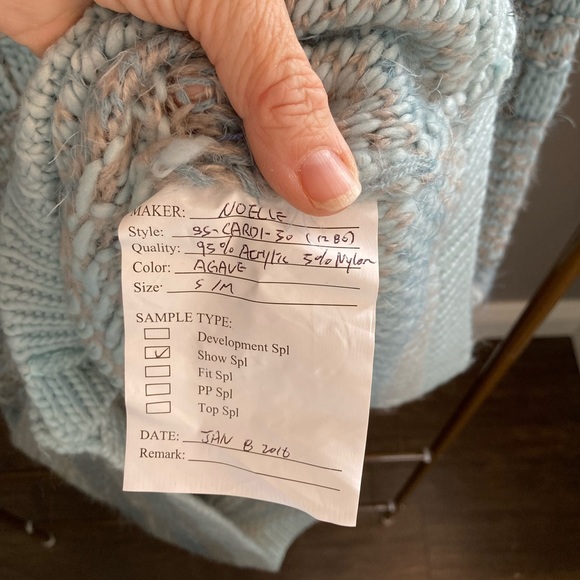 Beautiful Simply Noelle Long sweater vest in blue and greys. Size S/M (8/10) - Picture 4 of 4